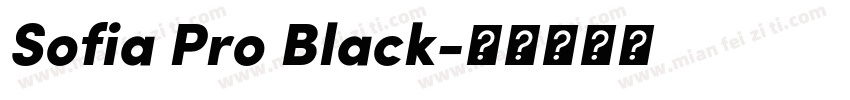 Sofia Pro Black字体转换